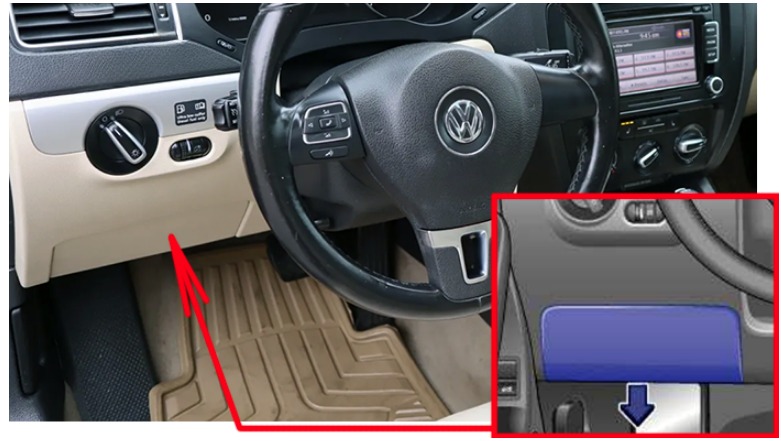 Volkswagen Jetta Fuse Box Location and Diagrams User Guide (2010 - 2017) Fig 3