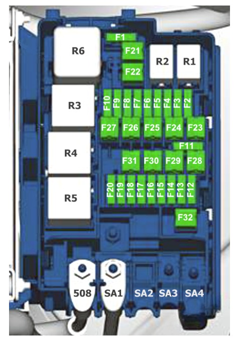 Volkswagen Jetta Fuse Box Location and Diagrams User Guide (2010 - 2017) Fig 9