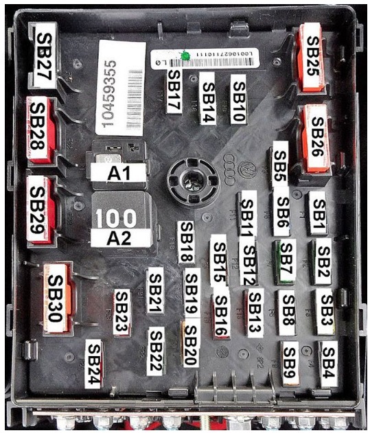 Volkswagen Passat Fuse Box Diagrams and Location Guide (2005 - 2010) Fig 11