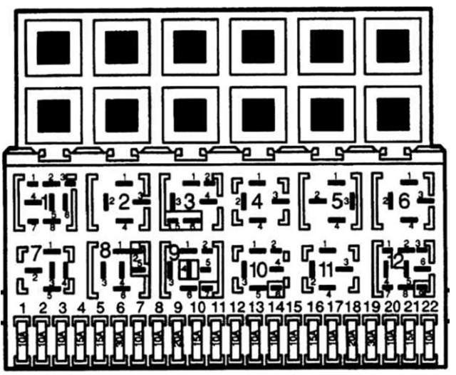Volkswagen Polo Fuse Box Diagrams and Location User Guide (1995 - 2002) Fig 4