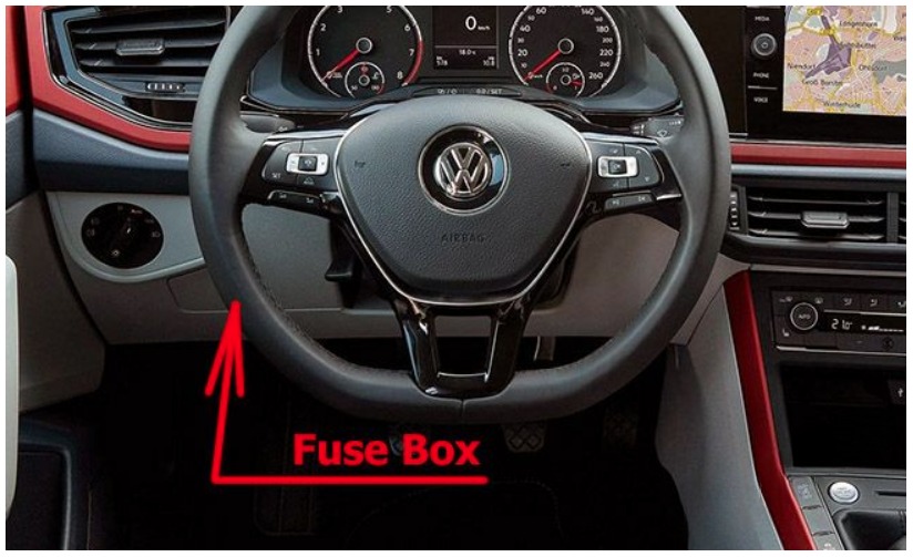 Volkswagen Polo Fuse Box Diagrams and Location User Guide (2018 - 2022) Fig 1