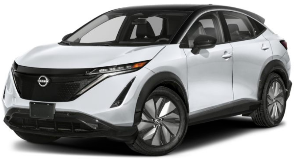 nissan ariya 2025 Everest White Pearl Tricoat-Black Diamond Pearl