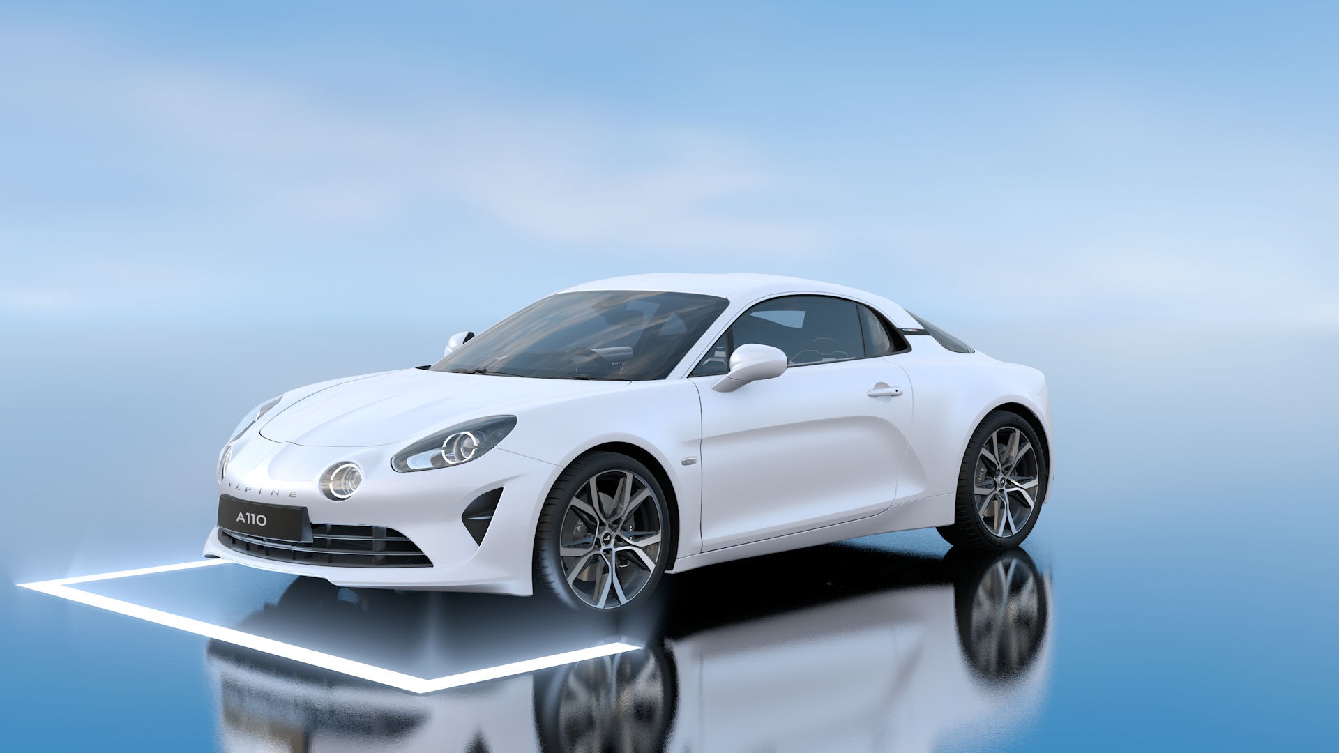 Alpine A110 2026 3Blanc Irise