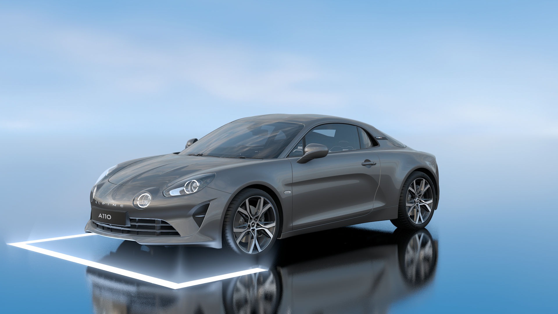 Alpine A110 2026 3Gris Tonnerre