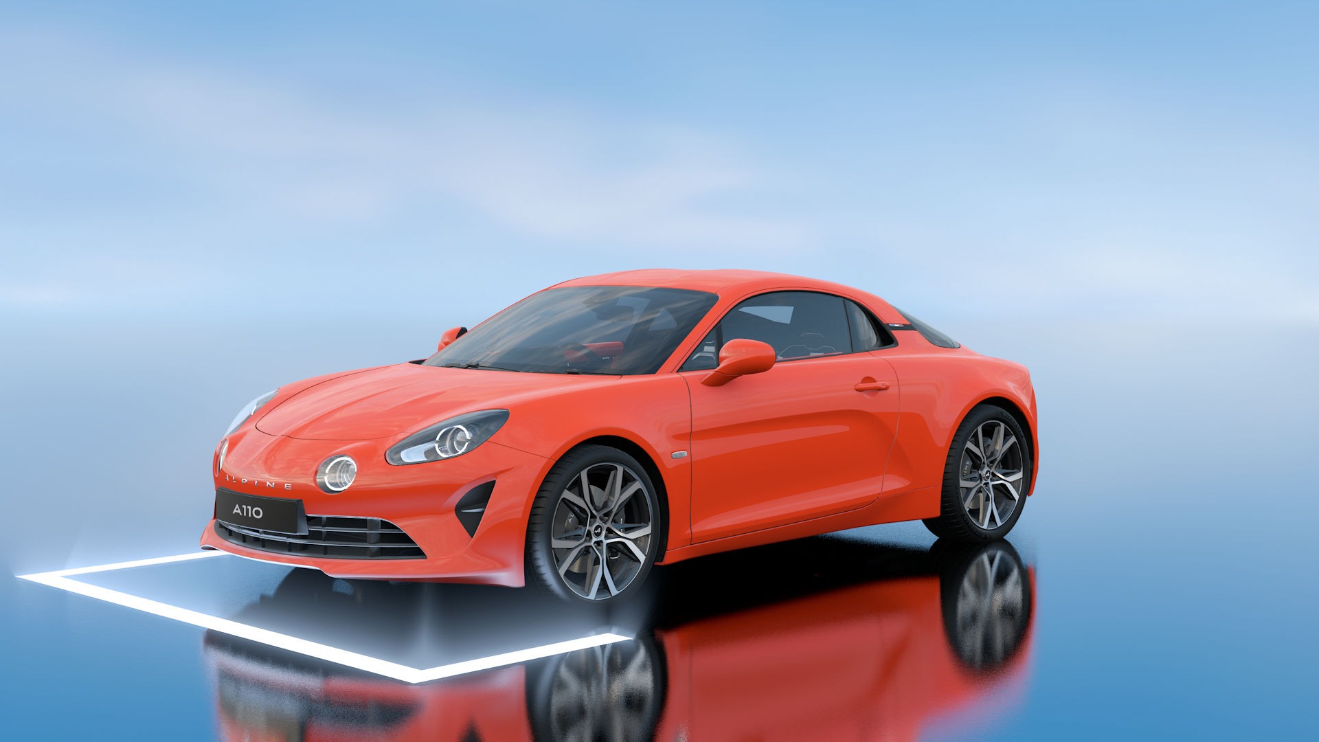 Alpine A110 2026 ORANGE CORAL