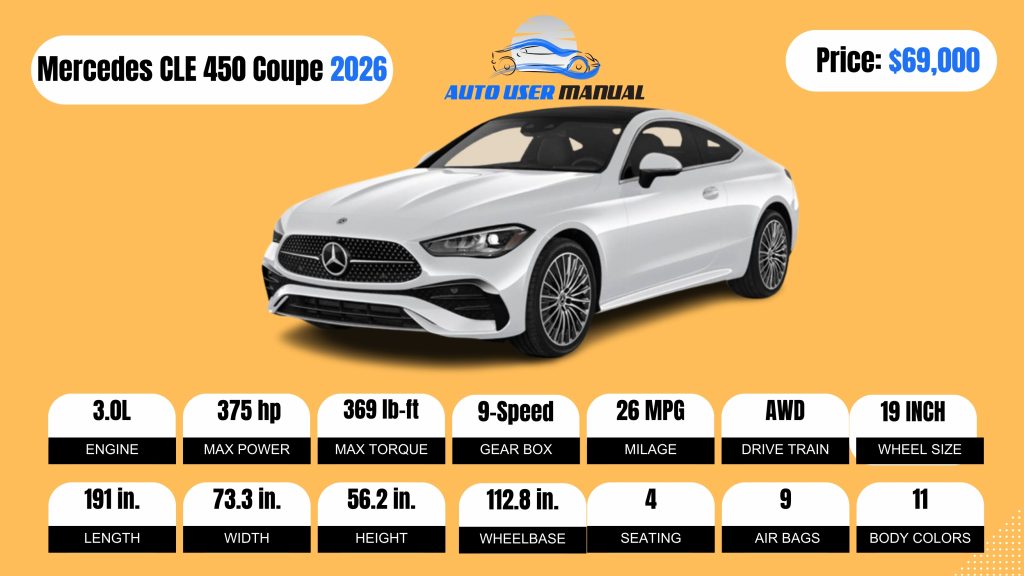Mercedes-Benz CLE 450 Coupe 2026 Specs Featured