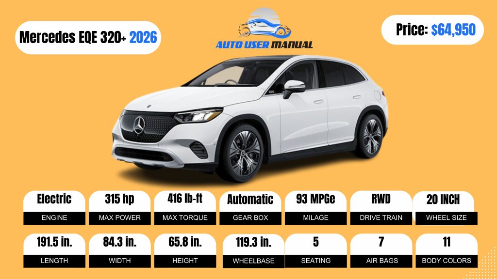 Mercedes-Benz EQE 320+ SUV 2026 Specs Featured