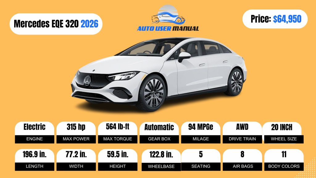 Mercedes-Benz EQE 320 Sedan 2026 Specs Featured