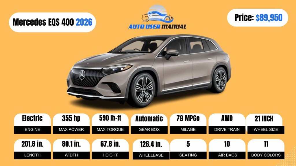 Mercedes-Benz EQS 400 SUV 2026 Specs Featured