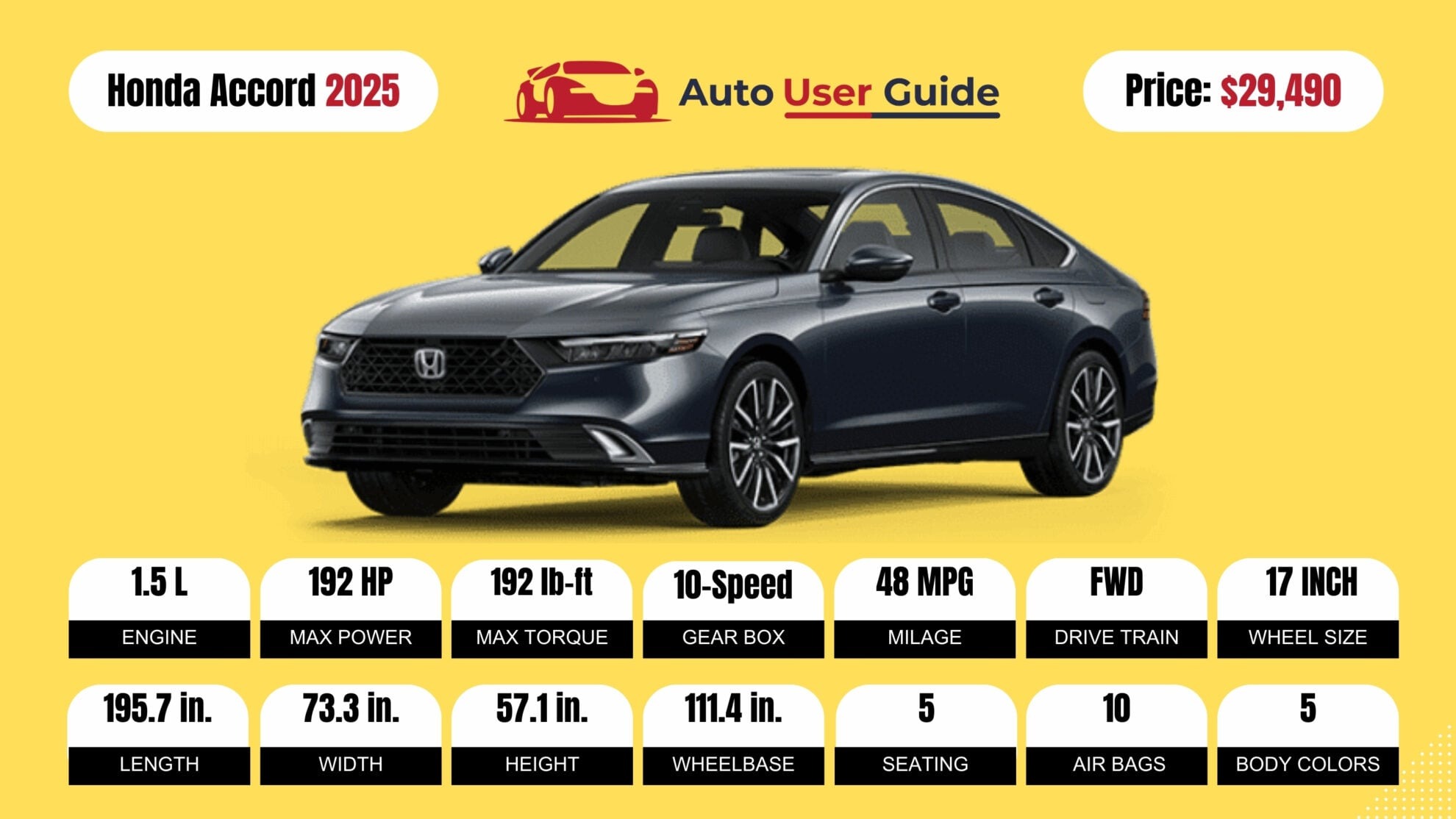 2025 Honda Accord Gas Mileage