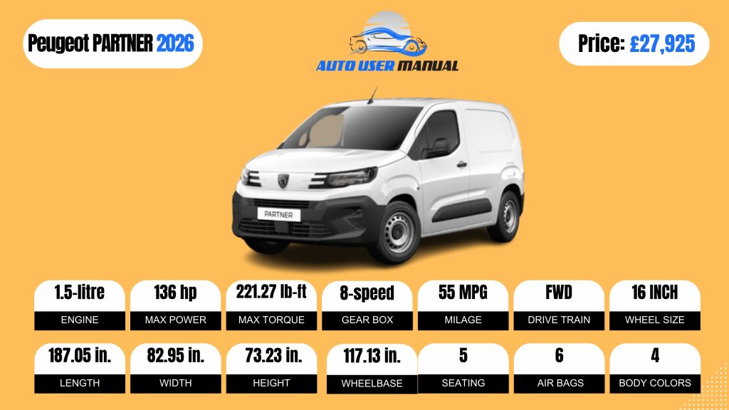 Peugeot PARTNER 2026 BROCHURE
