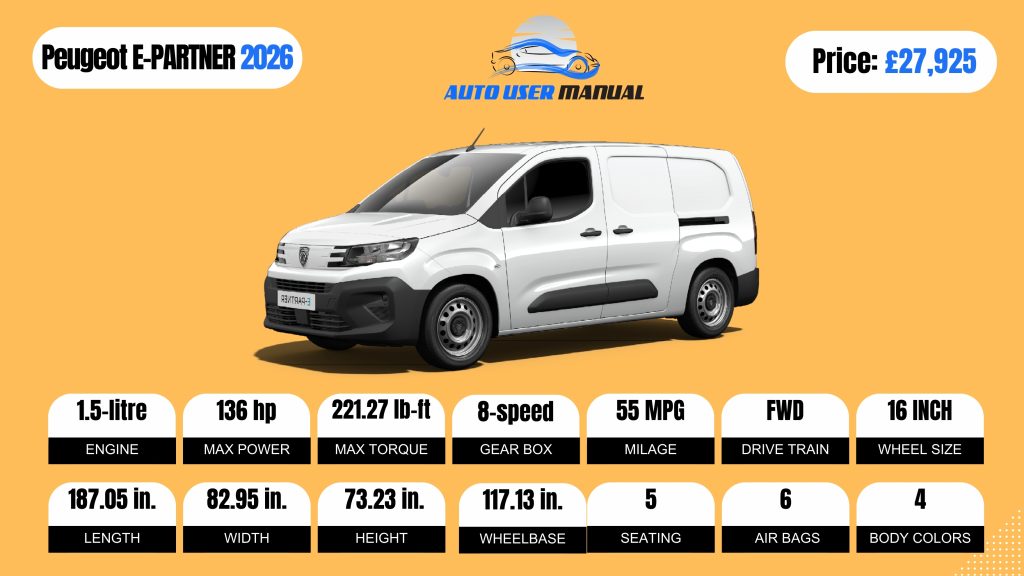 Peugeot e-PARTNER 2026 BROCHURE