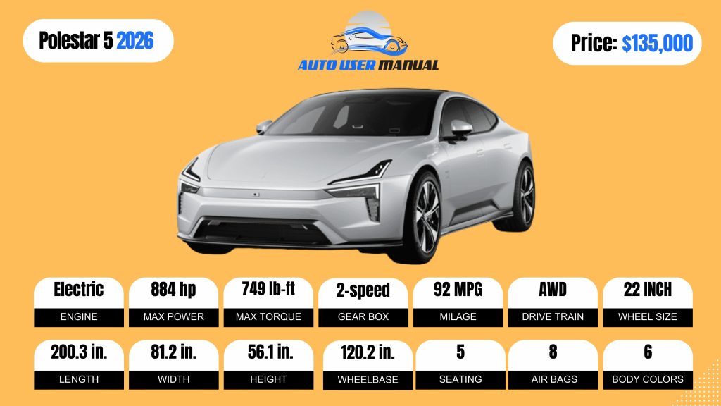 Polestar 5 2026 brochure