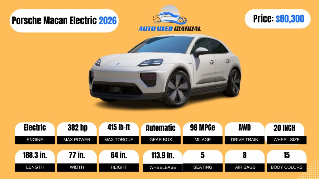 Porsche Macan Electric 2026 Specs Featured