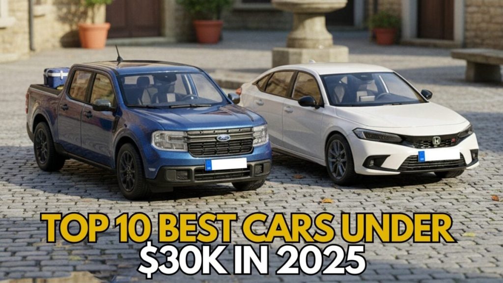 Top 10 Best Cars Under $30,000 in 2025