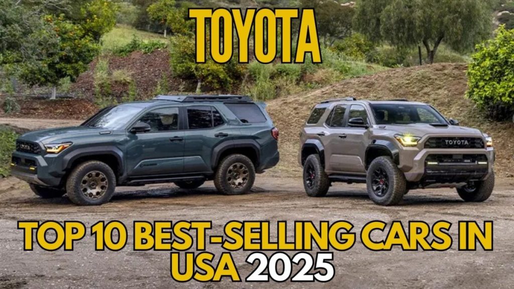 Toyota Top 10 Best-Selling Cars in USA 2025 featured