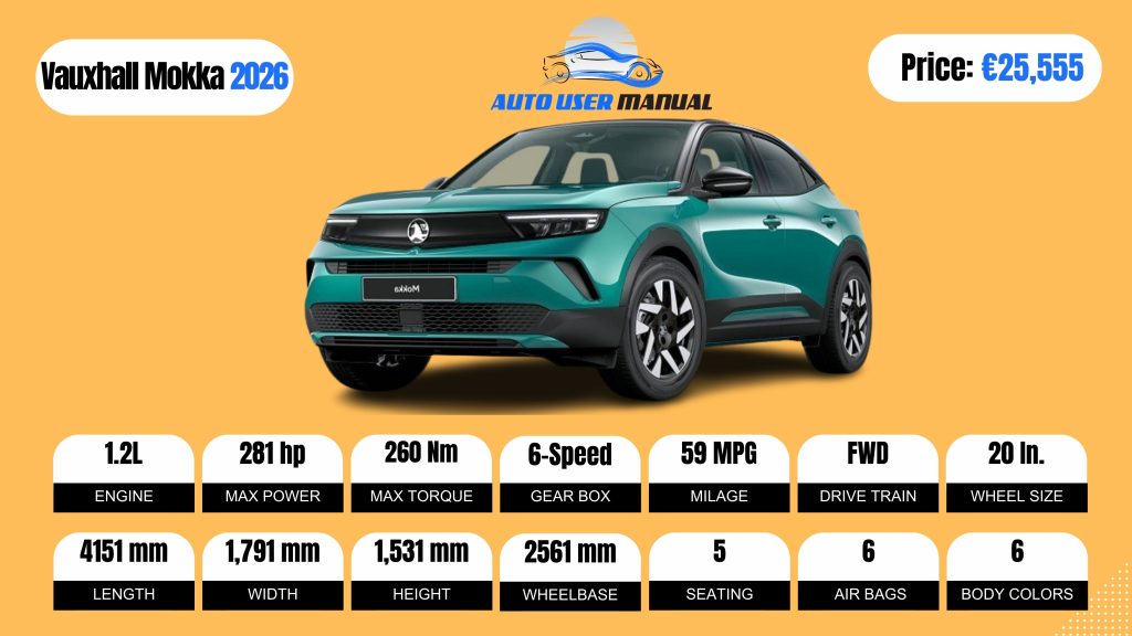Vauxhall Mokka 2026 Specs Featured