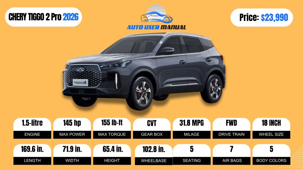 CHERY TIGGO 4 CSH 2026