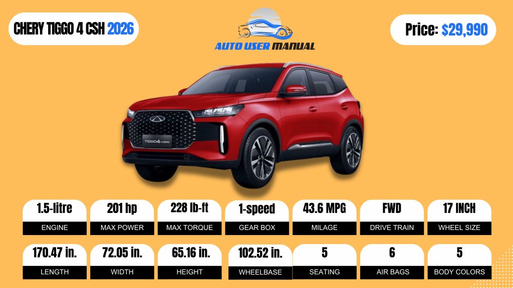 CHERY TIGGO 4 CSH 2026