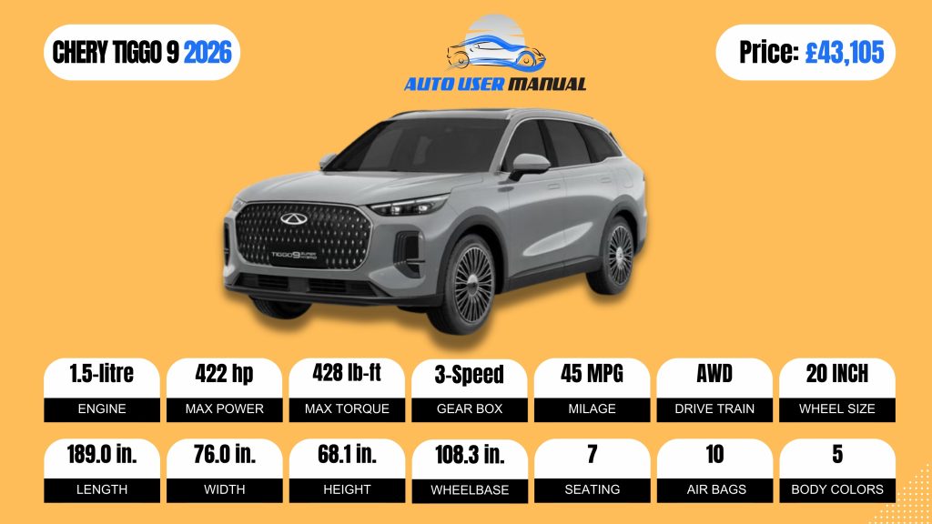 CHERY TIGGO 9 2026
