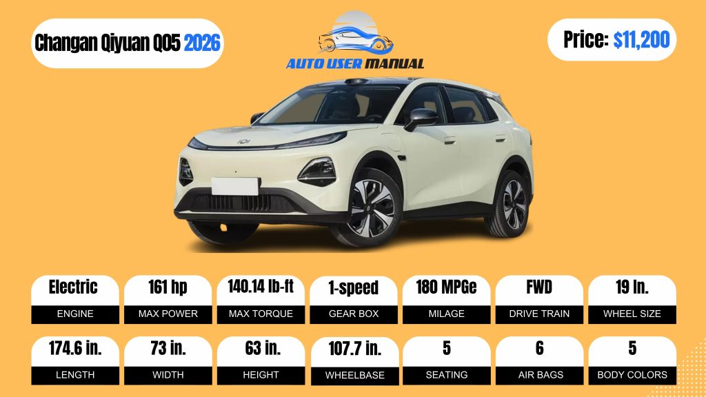Changan Qiyuan Q05 2026 BROCHURE