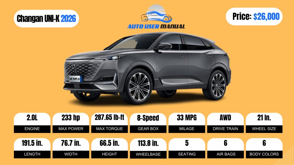 Changan UNI-K 2026 BROCHURE