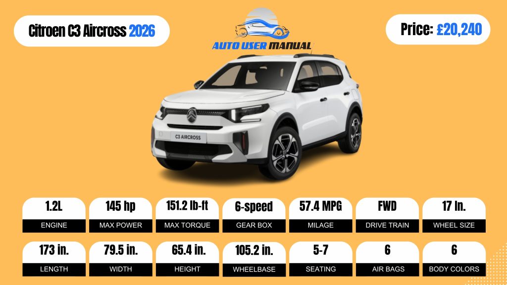 Citroen C3 Aircross 2026 Specs Featured
