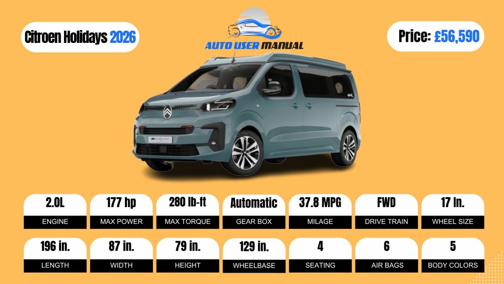 Citroen Holidays 2026 Brochure