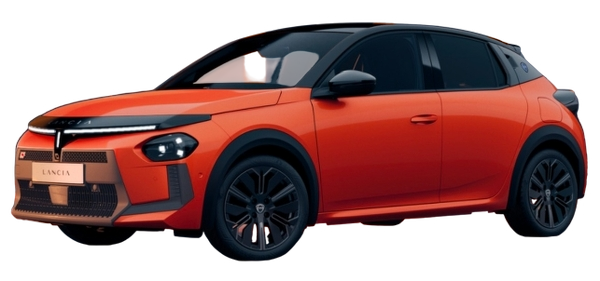 Lancia Nuova Ypsilon HF Line 2026 Lava Orange with black roof