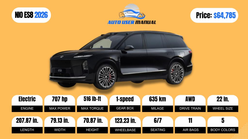 NIO ES8 2026 brochure