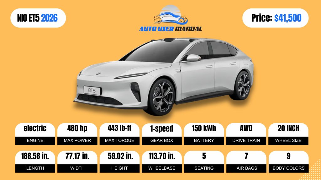 NIO ET5 2026 BROCHURE