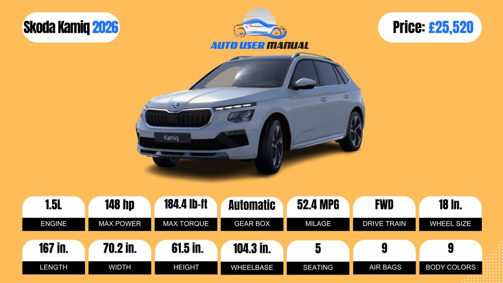 Skoda Kamiq 2026 Specs Featured