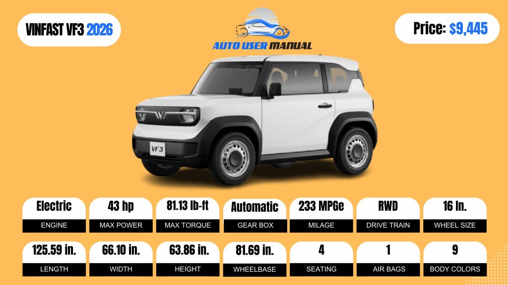VINFAST VF3 2026 Brochure