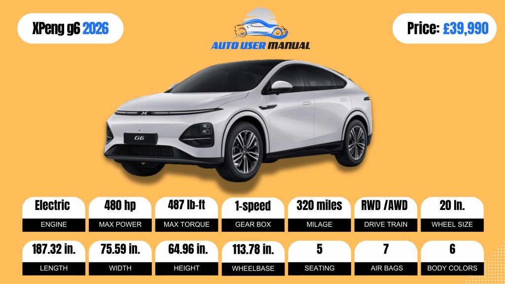 XPeng G6 2026 brochure