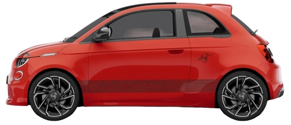 New Abarth 500e 2026 Adrenaline Red