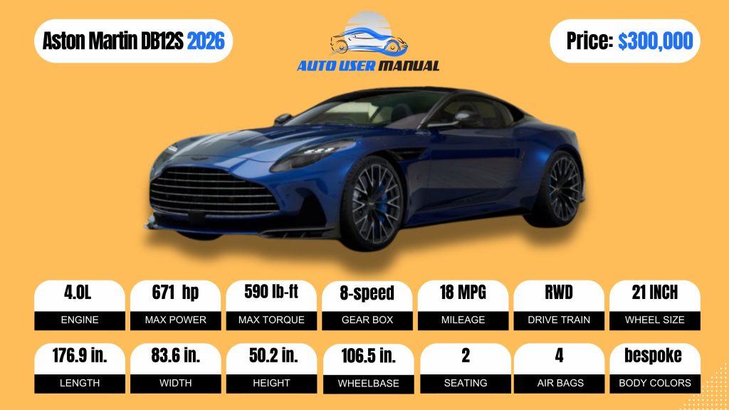 Aston Martin DB12S 2026