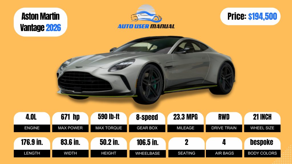 Aston Martin Vantage 2026
