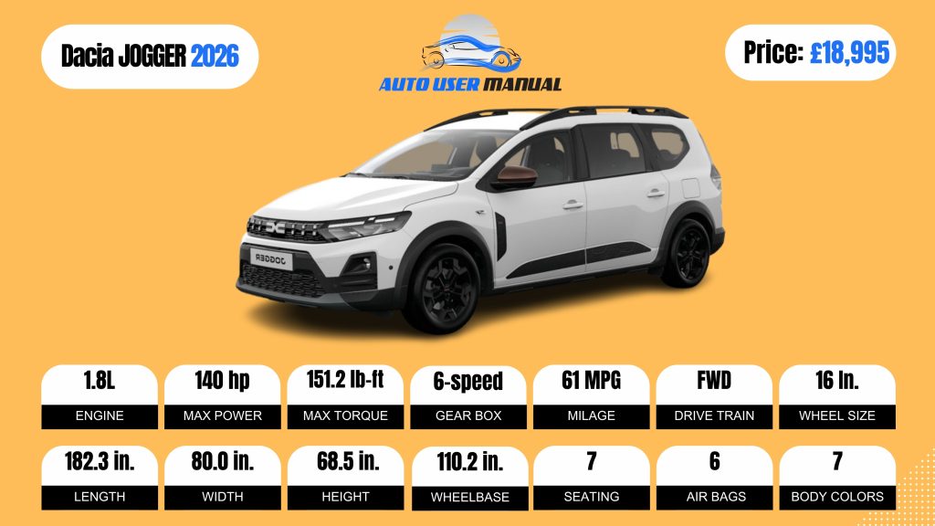 Dacia JOGGER 2026 BROCHURE