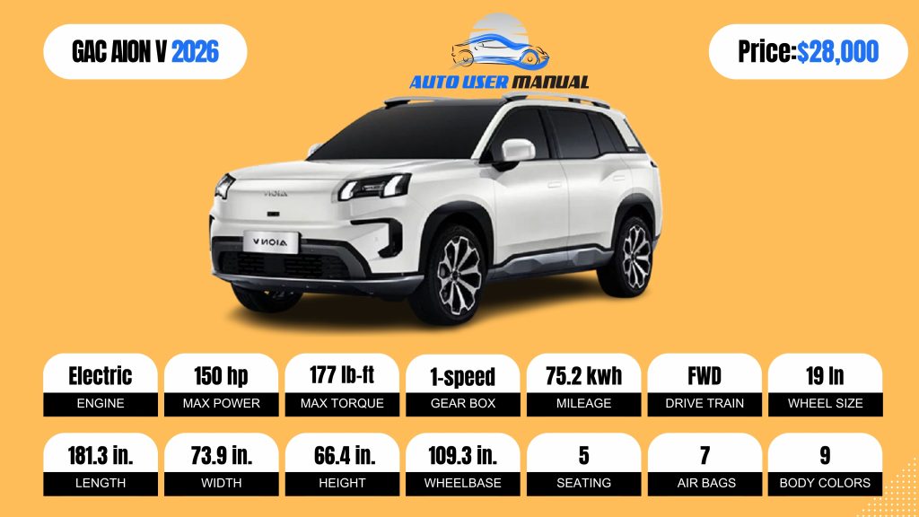 GAC AION V 2026-Brochure