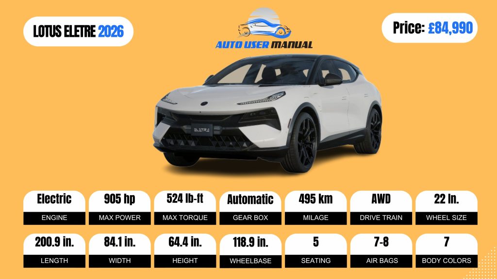 LOTUS ELETRE 2026 BROCHURE