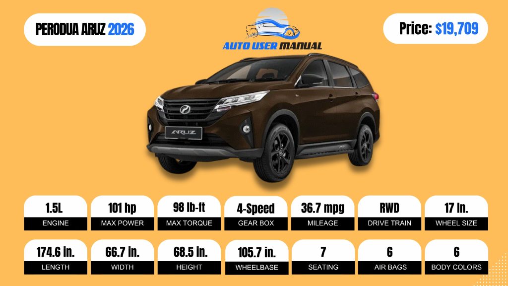 PERODUA ARUZ 2026 Brochure