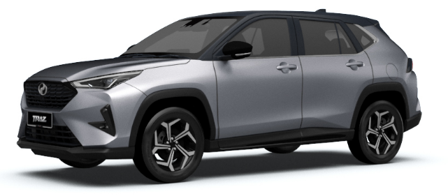 PERODUA TRAZ 2026 Glittering Silver 2-Tone