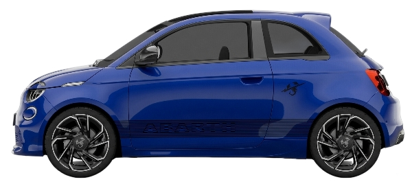 New Abarth 500e 2026 Poison Blue