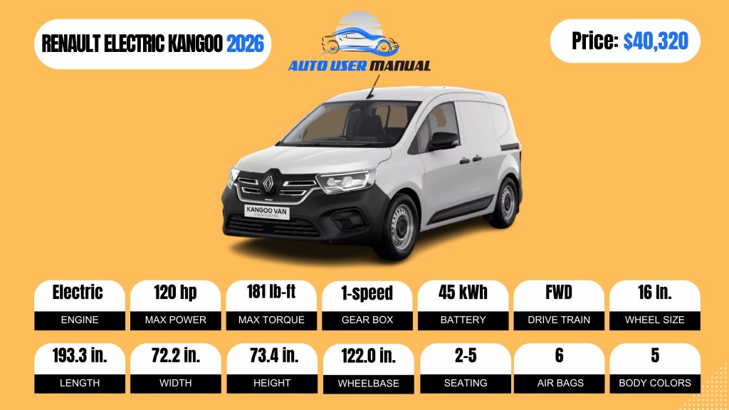 RENAULT ELECTRIC KANGOO 2026 brochure