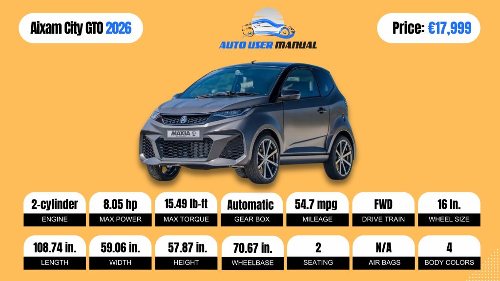 Aixam City GTO 2026 Brochure