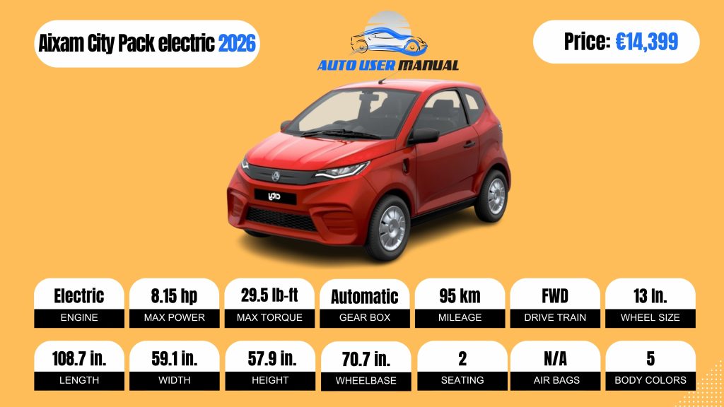 Aixam City Pack electric 2026 Brochure