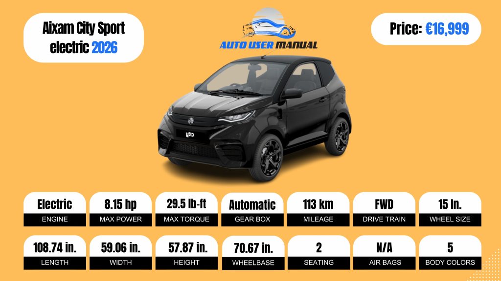 Aixam City Sport electric 2026 Brochure