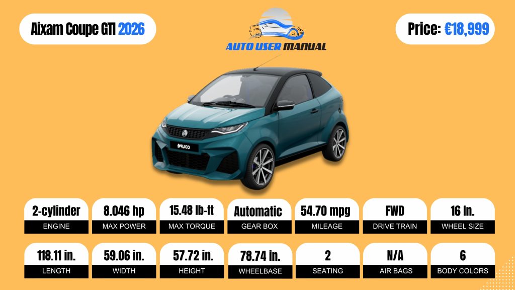 Aixam Coupe GTI 2026 Brochure
