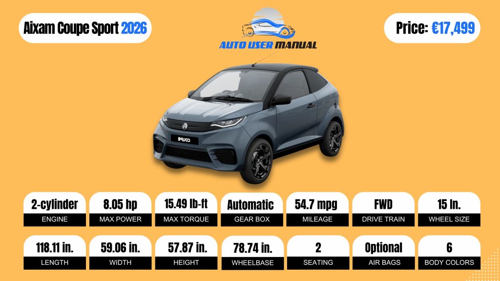 Aixam Coupe Sport 2026 Brochure