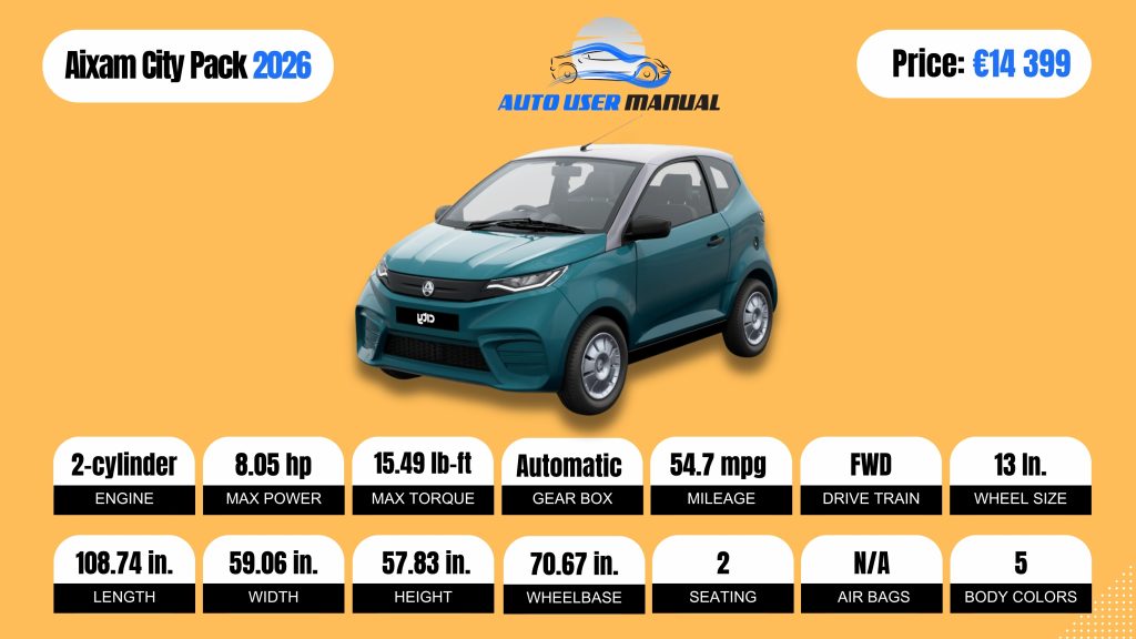 Aixam city pack 2026 Brochure
